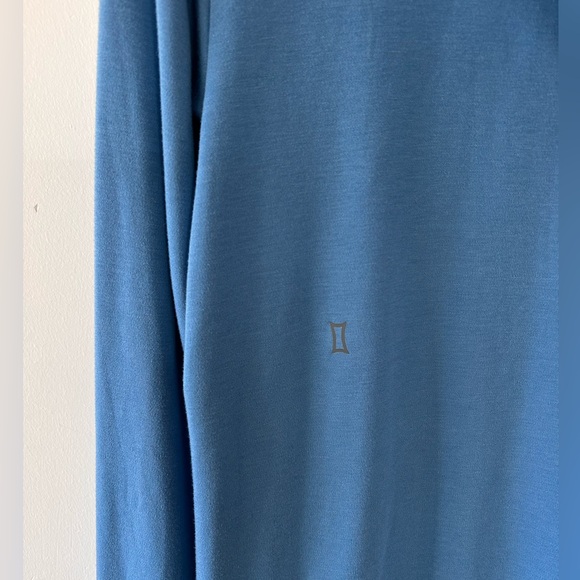 KIT and ACE Dusty Blue Technical Lightweight Hoodie with Brushed Fleece Lining - Picture 6 of 6